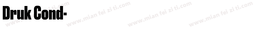 Druk Cond字体转换